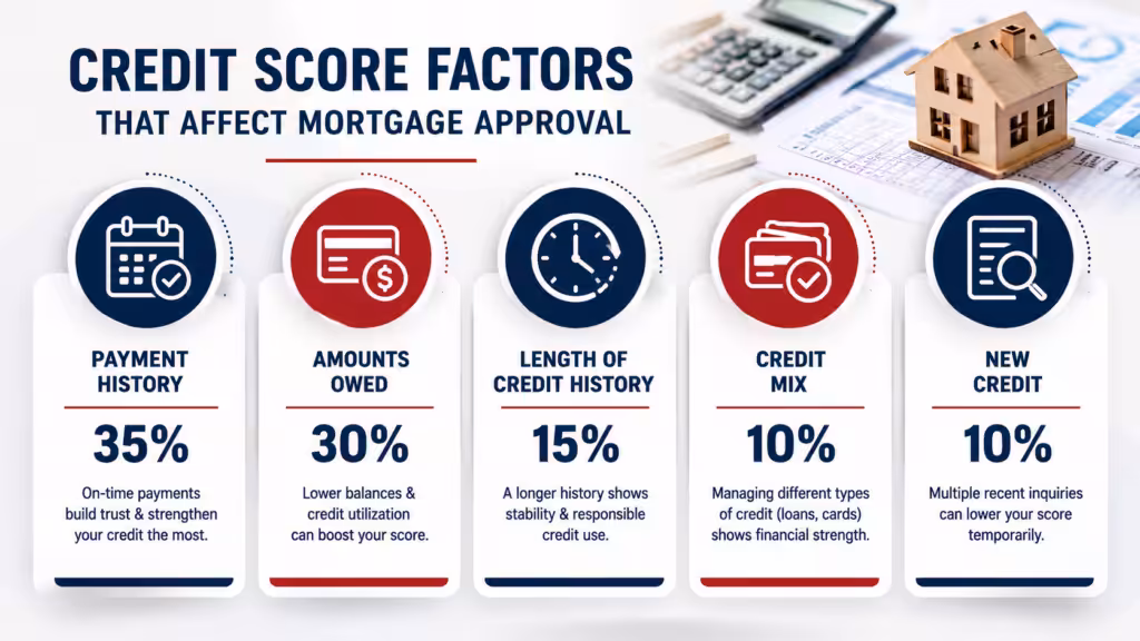 credit score factors that affect mortgage approval