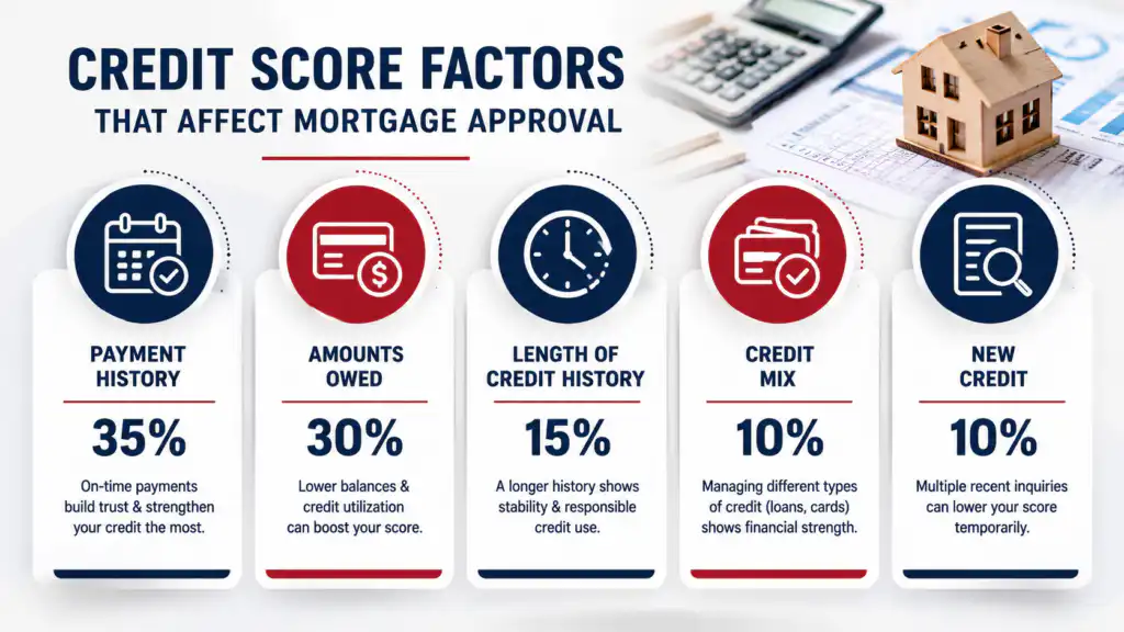credit score factors that affect mortgage approval