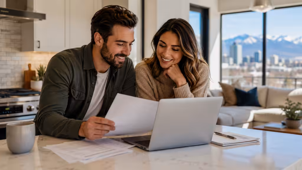 denver homebuyer reviewing credit score before applying for a mortgage