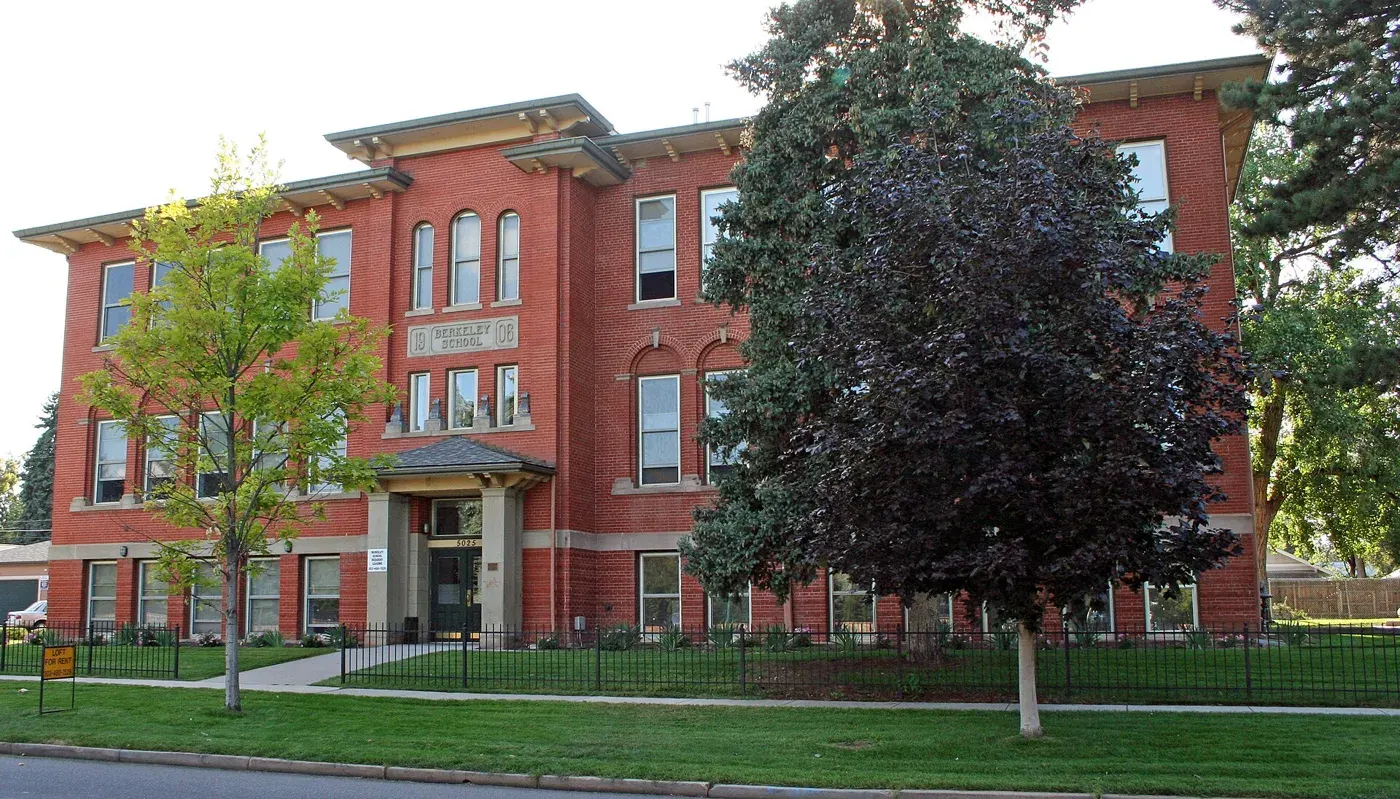 Historic Berkeley School building in Denver