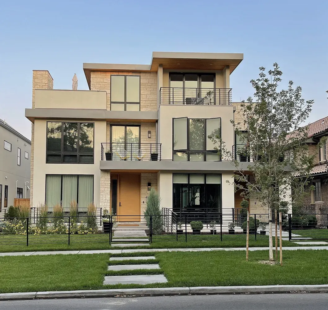 Contemporary duplex on North Adams Street in Cherry Creek Denver