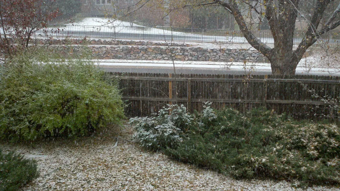 Creekside trail and bridge in Greenwood Village Colorado