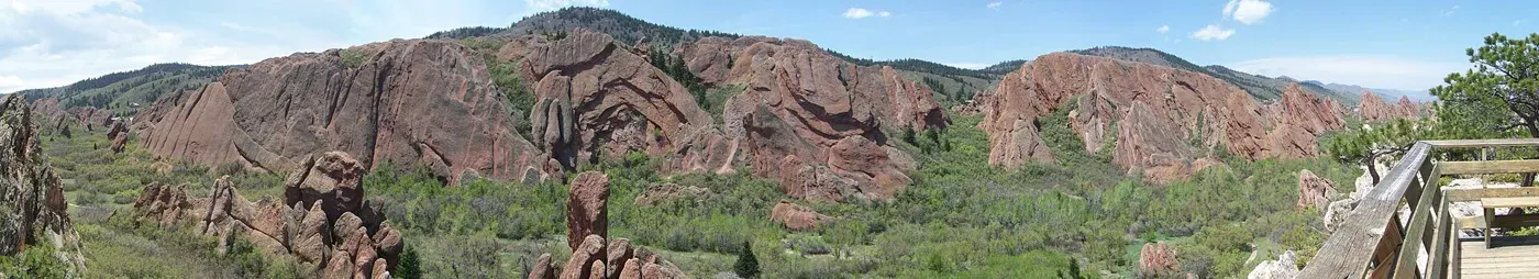 Fountain Valley panorama from Lyons Overlook in Roxborough State Park